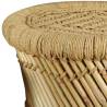 Stools 2 pcs Bamboo and Jute - Natural Charm for Any Setting