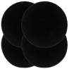  Placemats 4 pcs Plain Black 38 cm Round Cotton Colour black Quantity in Package 4 Material cotton 