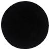 4 pcs Round Black Cotton Placemats - Handmade & Unique