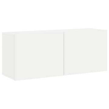 5 Piece White TV Wall Units - Stylish & Space-Saving Design