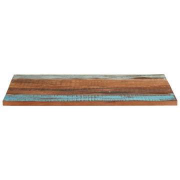 Rectangular Solid Reclaimed Wood Table Top 70x90 cm