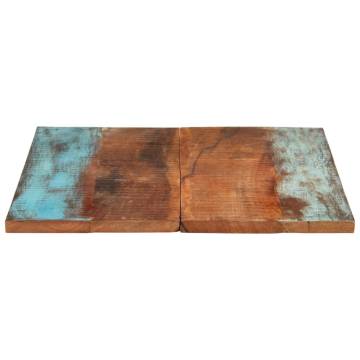 Rectangular Solid Reclaimed Wood Table Top 70x90 cm