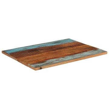 Rectangular Solid Reclaimed Wood Table Top 70x90 cm