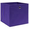 Stylish Purple Storage Boxes - 10 pcs Non-woven | HipoMarket