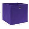 Stylish Purple Storage Boxes - 10 pcs Non-woven | HipoMarket