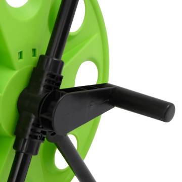 Green Hose Reel Cart for 60m Hose - Durable & Compact Storage