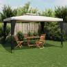  Gazebo with Double Roof Cream 3.98x2.98 m Steel Colour cream Size 3.98 x 2.98 m Quantity in Package 1 