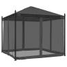 Gazebo with Mesh Walls Anthracite 2.93x2.93 m Steel - Durable Outdoor 