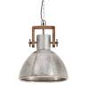 Industrial Hanging Lamp 25W Silver Round 30cm E27 - HipoMarket