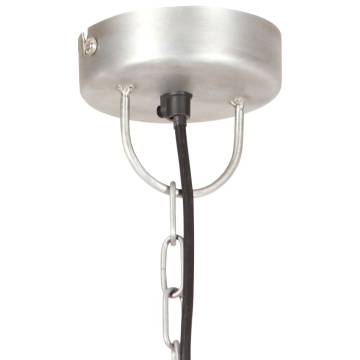 Industrial Hanging Lamp 25W Silver Round 30cm E27 - HipoMarket