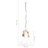 Industrial Hanging Lamp 25W White Round 30cm E27