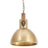 Industrial Hanging Lamp 25W Brass Round 30cm E27 - HipoMarket