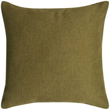 Cushion Covers 4 pcs Linen-look Green 80x80 cm | HipoMarket