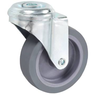 Bolt Hole Swivel Casters 75 mm - Set of 4 for Versatile Use