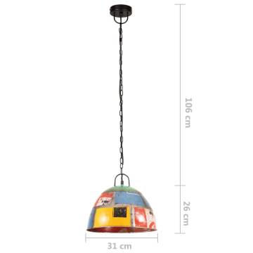 Industrial Vintage Hanging Lamp 25W Multicolour E27 - 31cm