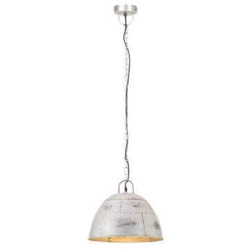 Industrial Vintage Hanging Lamp 25W Silver E27 - 31 cm