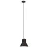 Hanging Lamp 25W Black Round 17cm E27 - Hipomarket