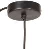 Hanging Lamp 25W Black Round 17cm E27 - Hipomarket