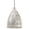 Industrial Hanging Lamp 25W Silver Round 32 cm E27 | HipoMarket