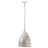 Industrial Hanging Lamp 25W Silver Round 32 cm E27 | HipoMarket