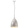 Industrial Hanging Lamp 25W Silver Round 32 cm E27 | HipoMarket