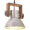 Industrial Hanging Lamp 25W Silver Round 19cm E27 | HipoMarket