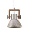 Industrial Hanging Lamp 25W Silver Round 19cm E27 | HipoMarket