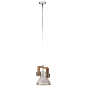 Industrial Hanging Lamp 25W Silver Round 19cm E27 | HipoMarket