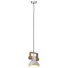 Industrial Hanging Lamp 25W Silver Round 19cm E27 | HipoMarket