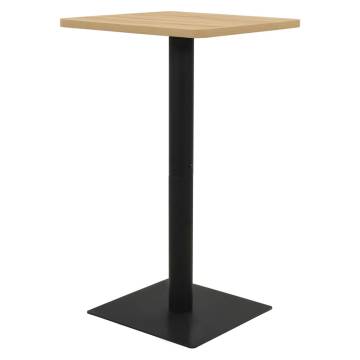 Elegant Oak Bistro Table 70x70x107 cm for Dining & Café