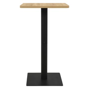 Elegant Oak Bistro Table 70x70x107 cm for Dining & Café