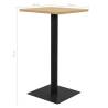 Elegant Oak Bistro Table 70x70x107 cm for Dining & Café