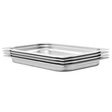 Gastronorm Containers 4 pcs GN 11 - Stainless Steel Kitchenware