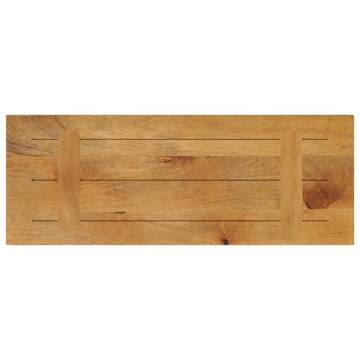 Rectangular Solid Mango Wood Table Top - 80x20 cm | Hipomarket