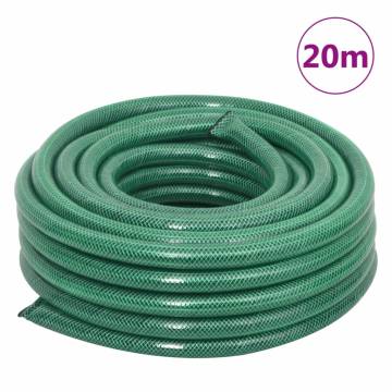 Free Standing Green Hose Reel & Fitting Set - 20m PVC