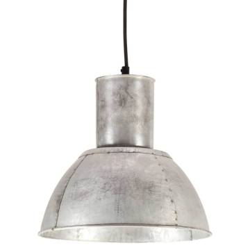 Hanging Lamp 25W Silver Round - Stylish Home Lighting