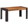  Dining Table 160x80x76 cm Solid Mango Wood Colour dark brown Size 160 x 80 x 76 cm Quantity in Package 1 