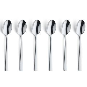 Amefa 6 Piece Mocca Spoon Set - Modern & Stylish Cutlery