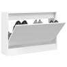 Shoe Cabinet White 80x21x57 cm Engineered Wood Colour white Size 80 x 21 x 57 cm Quantity in Package 1 Number of 