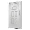 Elegant White Front Door 110x210 cm - Secure & Stylish