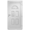 Elegant White Front Door 110x210 cm - Secure & Stylish