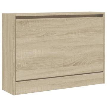 Shoe Cabinet Sonoma Oak 80x21x57 cm - Space-Saving Design