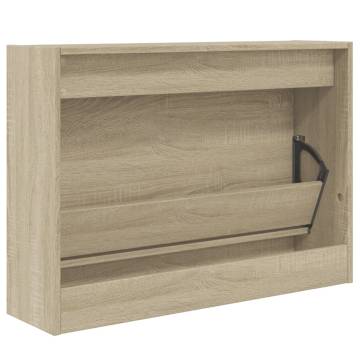 Shoe Cabinet Sonoma Oak 80x21x57 cm - Space-Saving Design