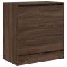 Shoe Cabinet Brown Oak 60x34x63.5 cm - Space Saving Design