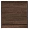 Shoe Cabinet Brown Oak 60x34x63.5 cm - Space Saving Design