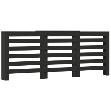 Radiator Cover Black - Stylish Engineered Wood Cabinet