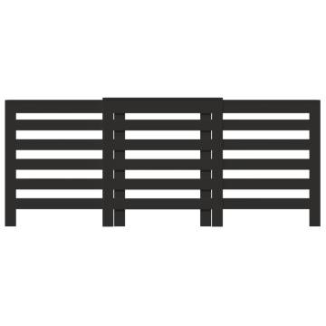 Radiator Cover Black - Stylish Engineered Wood Cabinet