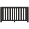 Stylish Black Radiator Cover 149x20x82 cm | HipoMarket