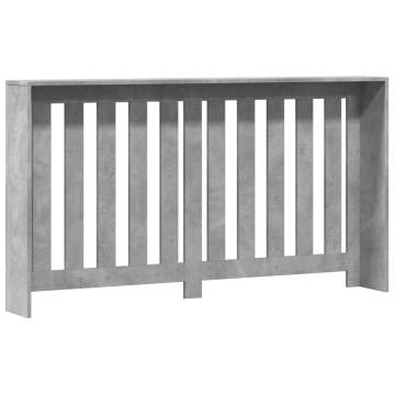 Radiator Cover Concrete Grey | Modern Engineered Wood 149x20x82 cm