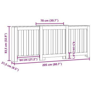 Radiator Cover Artisian Oak - Modern Design & Quality | HipoMarket